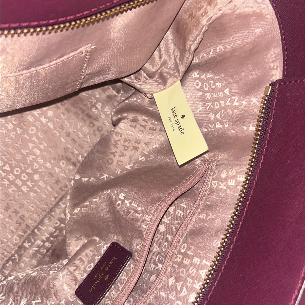 kate spade Plum and Wine Women's Tote Bag - Picture 7 of 8